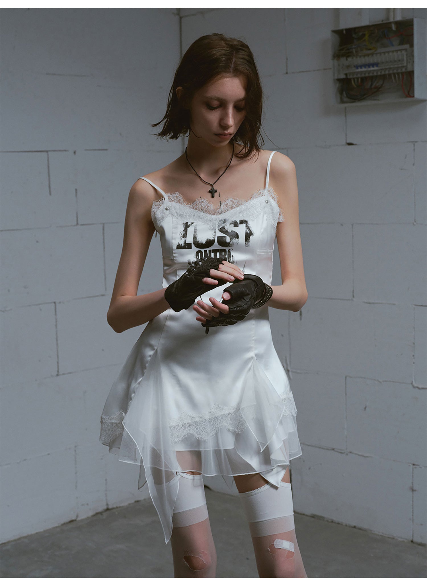Punk Chain Print Dress