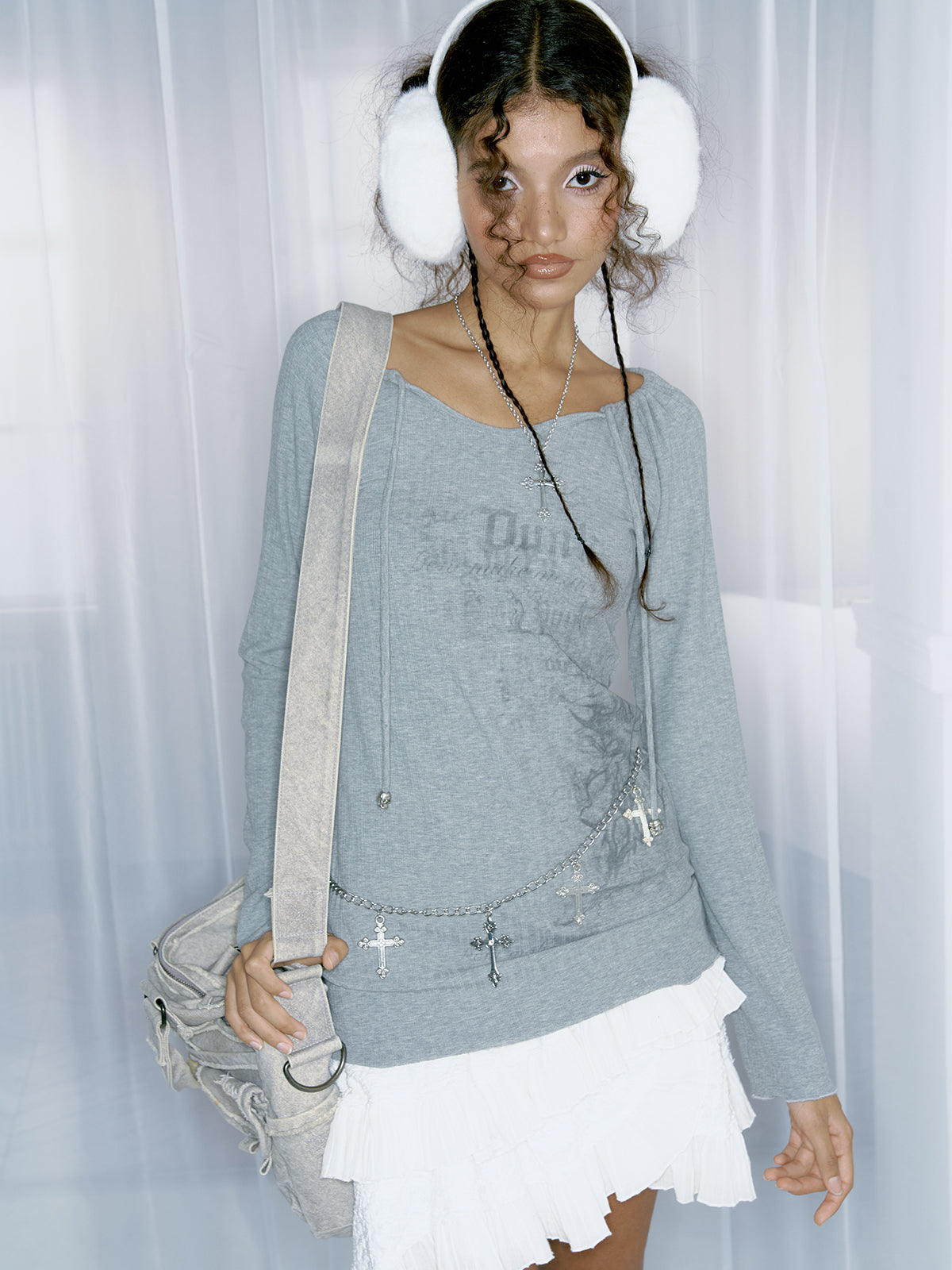 Grey Street Print T-shirt