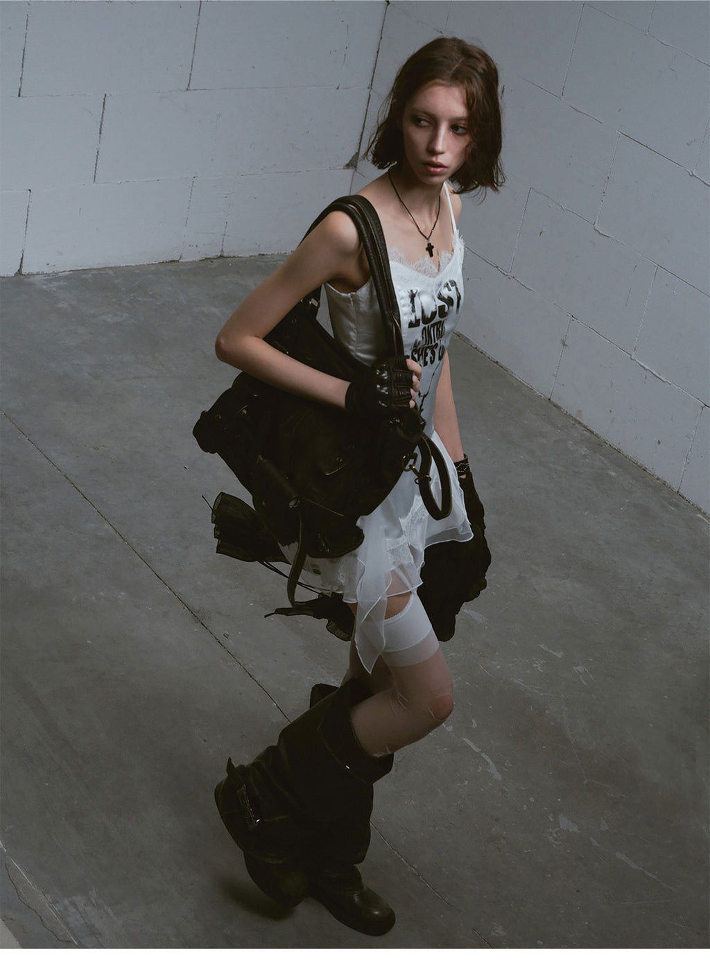 Punk Chain Print Dress
