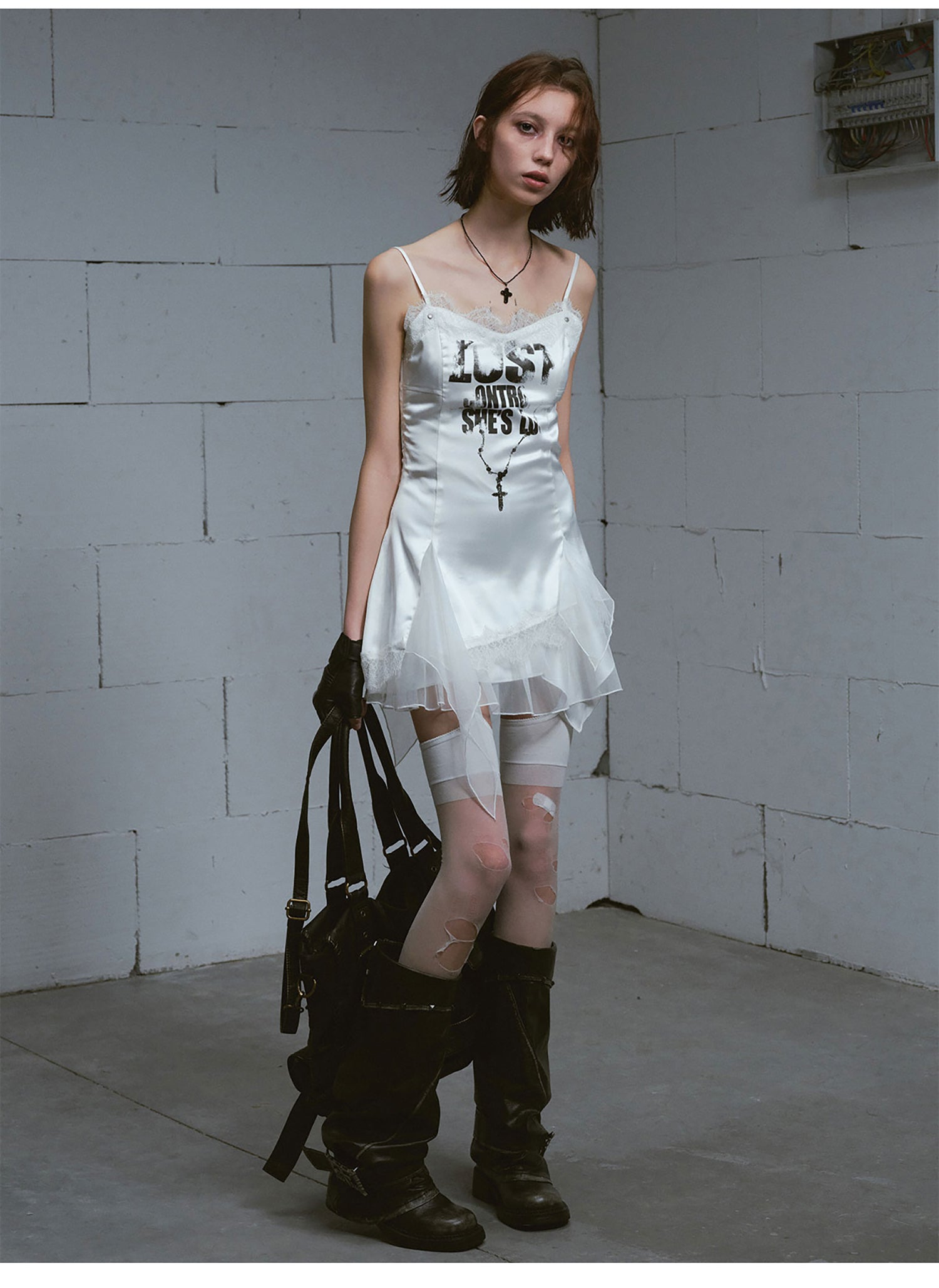 Punk Chain Print Dress