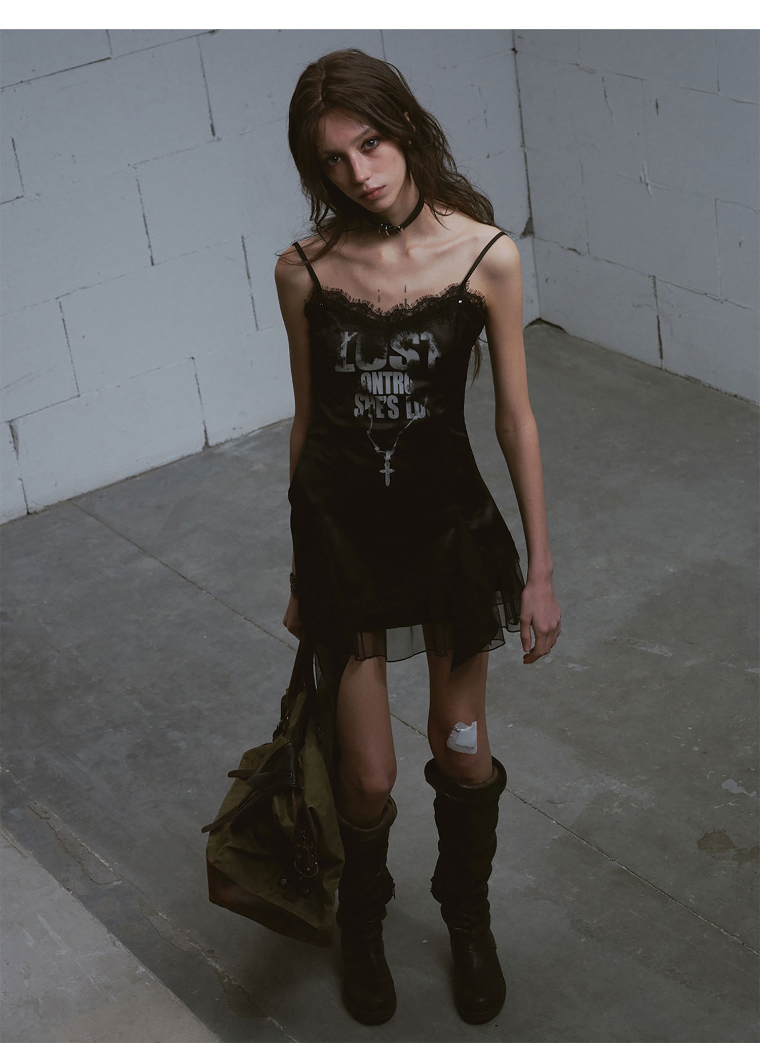 Punk Chain Print Dress