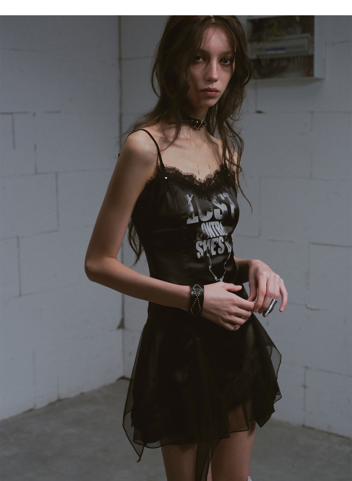Punk Chain Print Dress