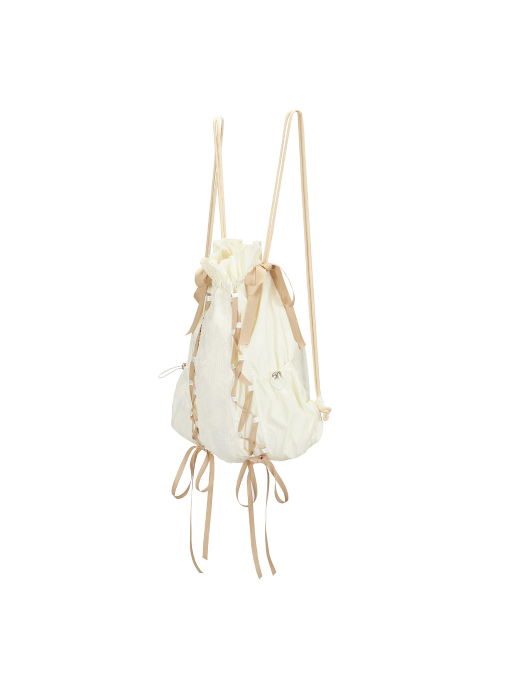 Strappy drawstring bag