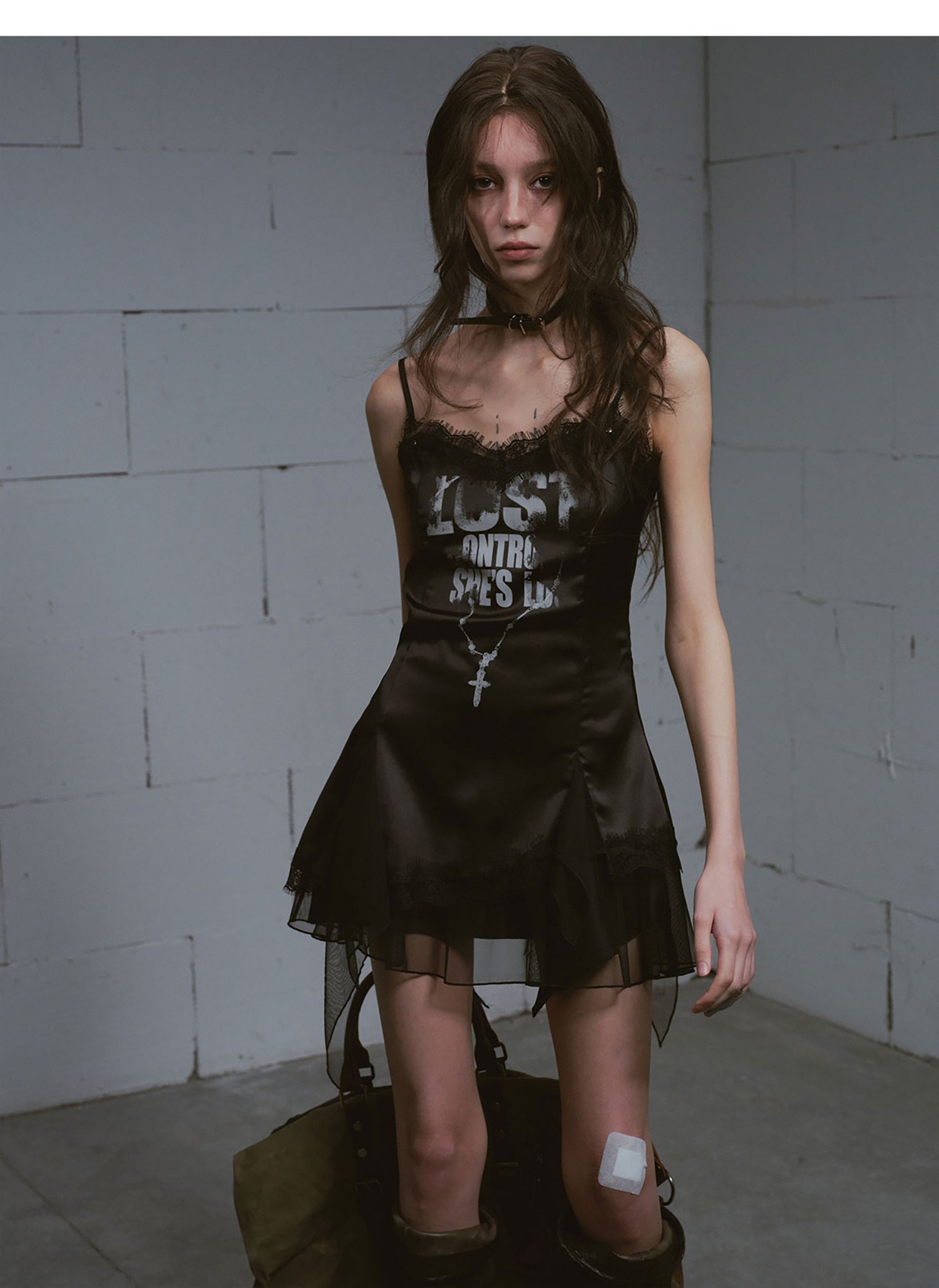 Punk Chain Print Dress