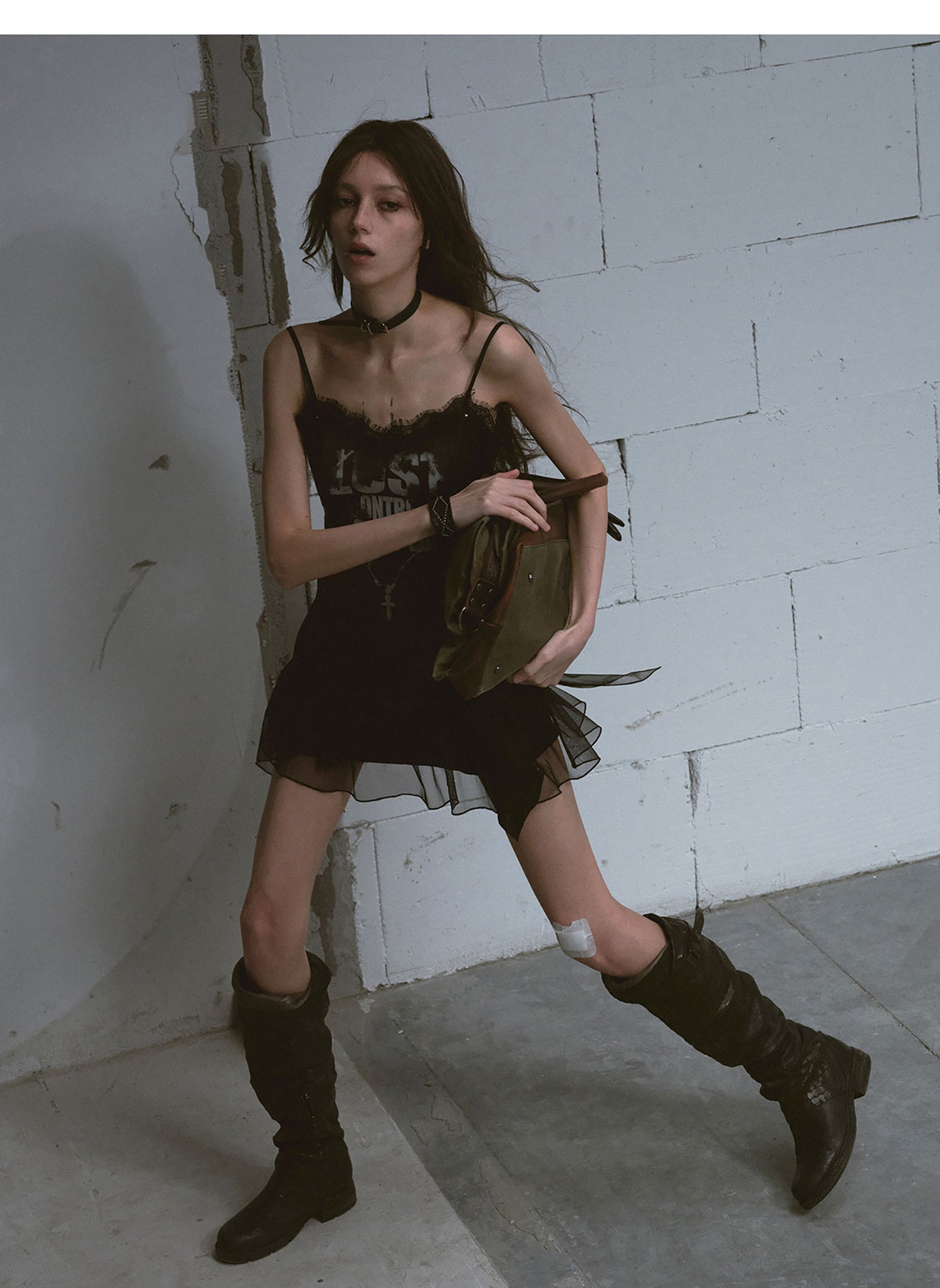 Punk Chain Print Dress