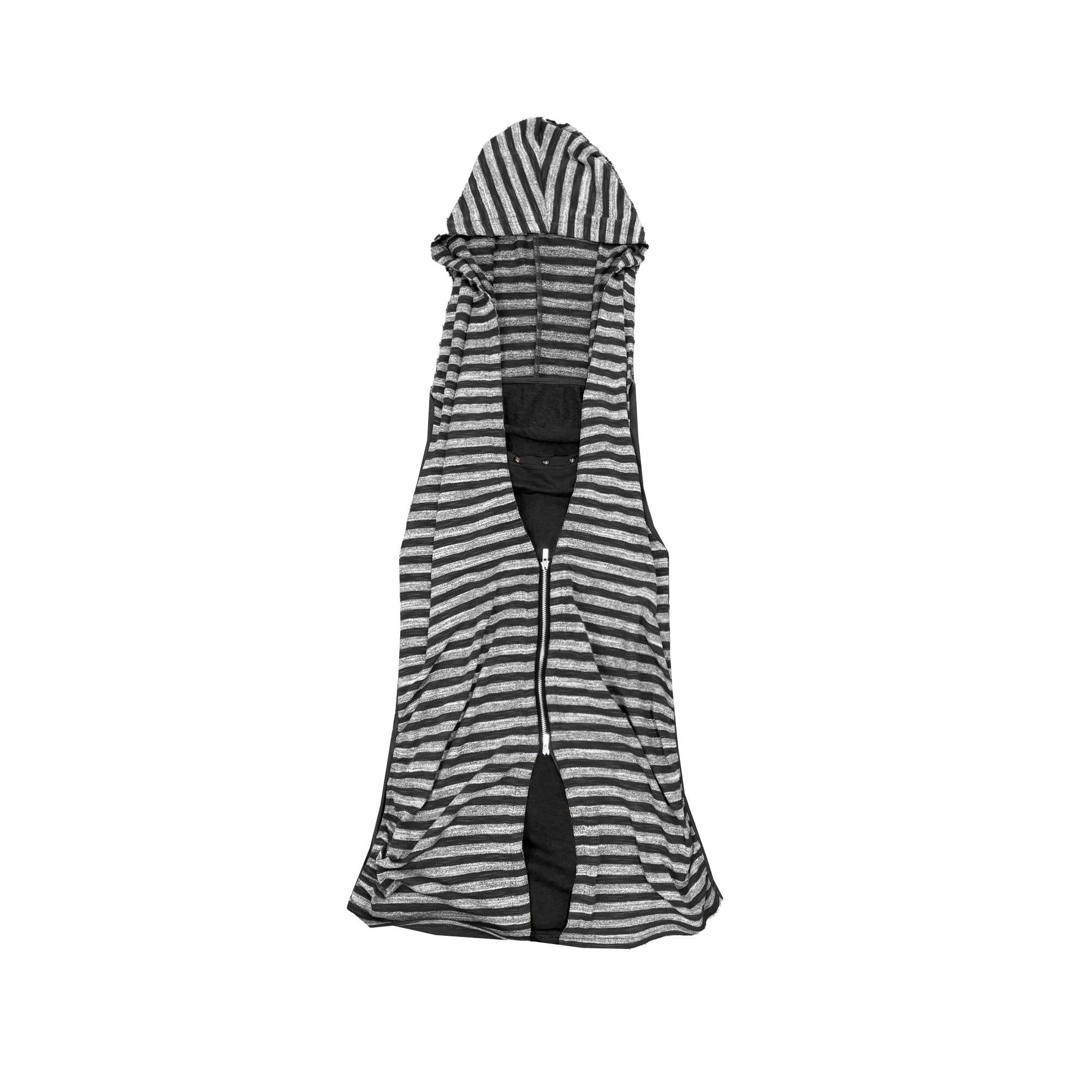 Draped Hooded Vest