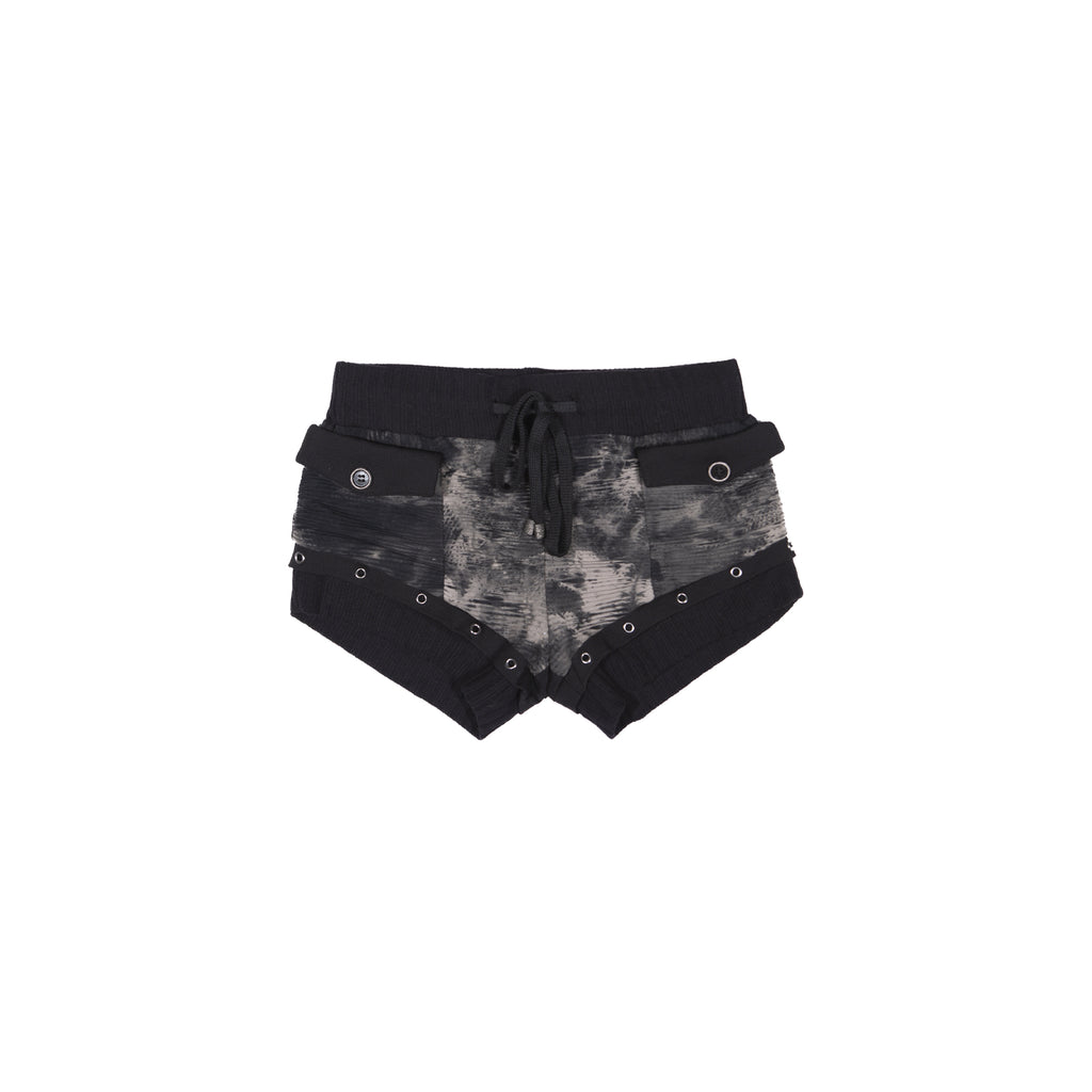Punk Street Style Micro Shorts & Leg Warmers