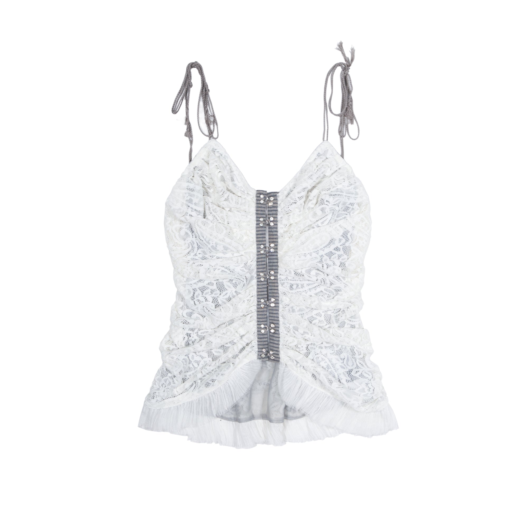 Pleated Lace Camisole