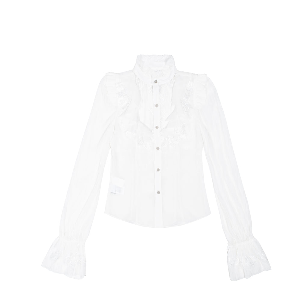 Victorian Sheer Chiffon Blouse