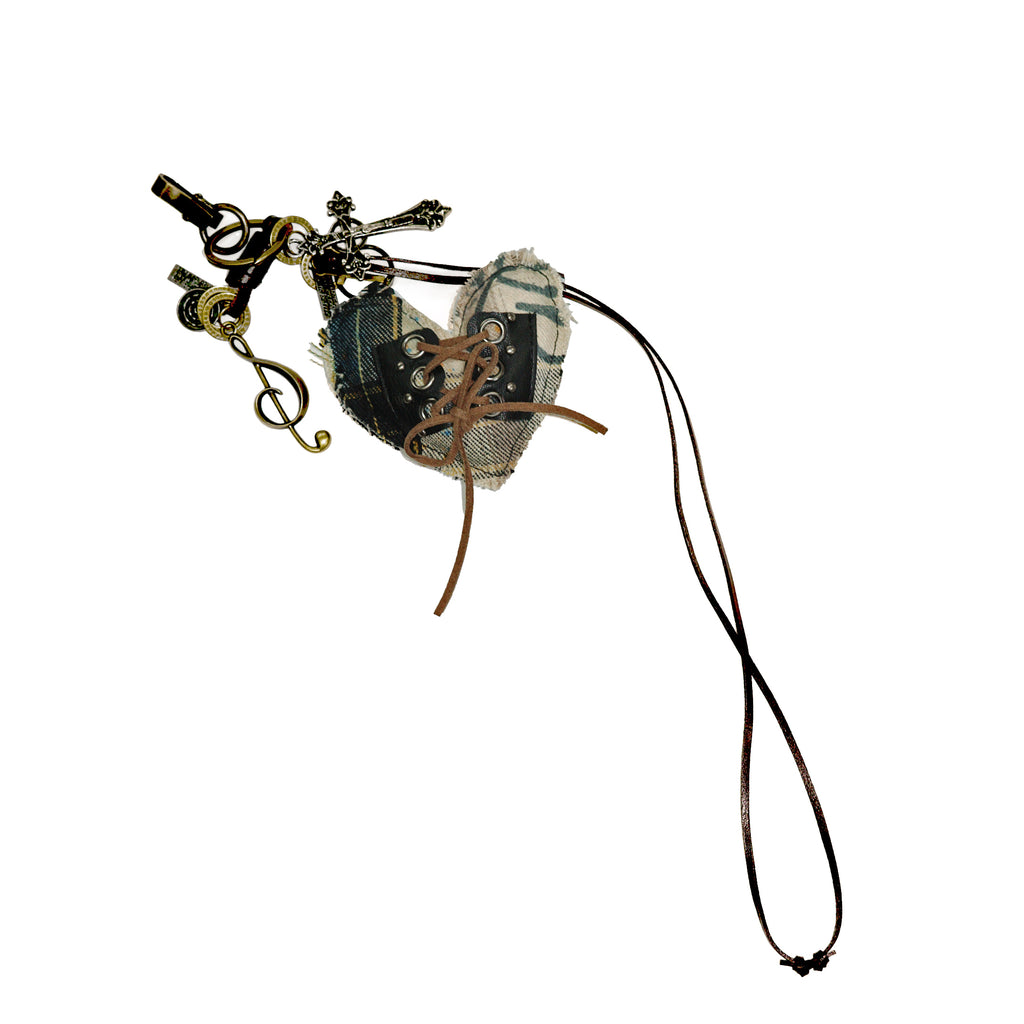 Broken Heart Pendant Necklace Keychain