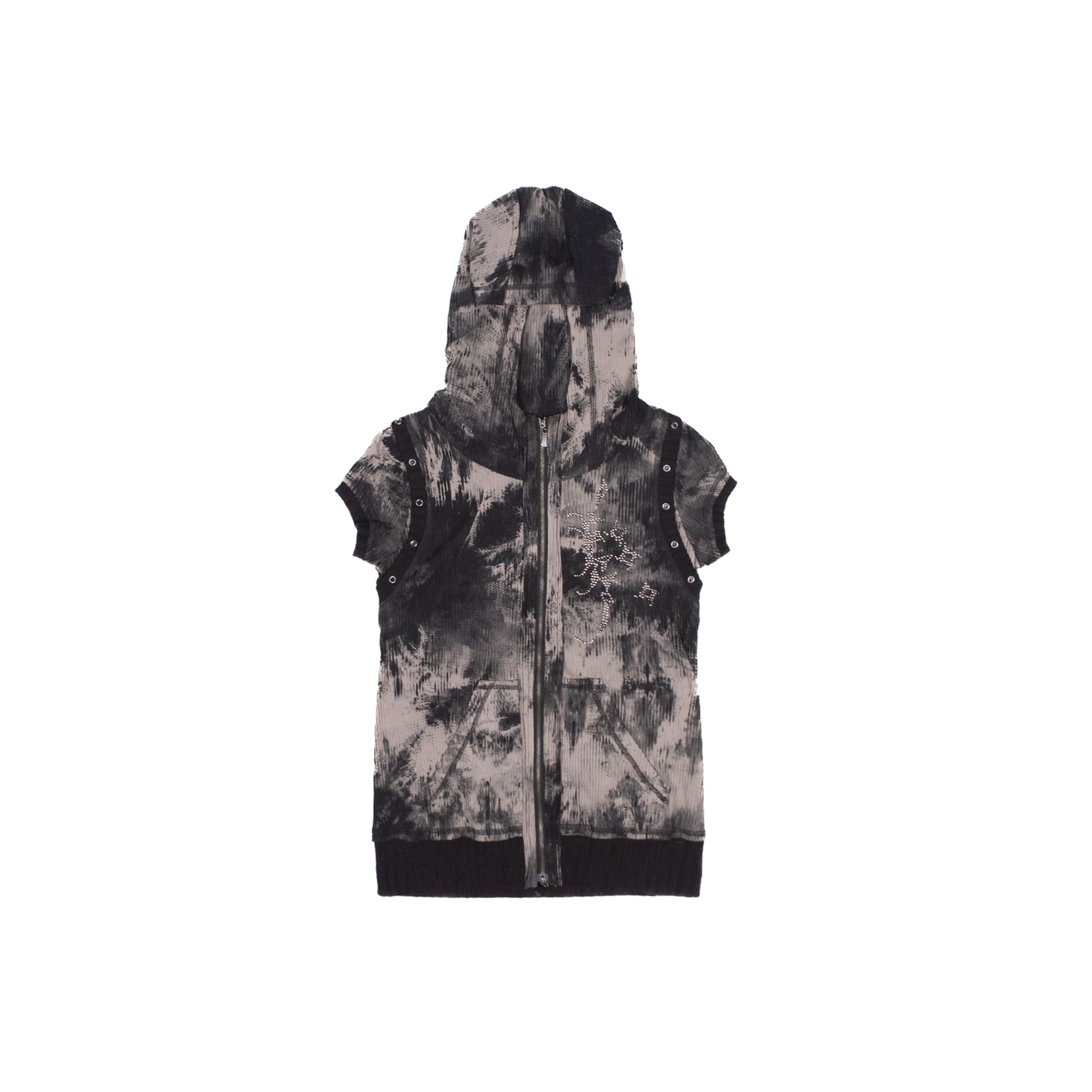 Totem Rhinestone Hooded Vest