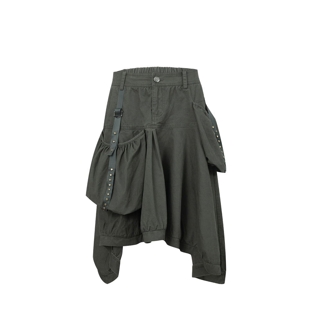 Cargo Pocket Midi Skirt