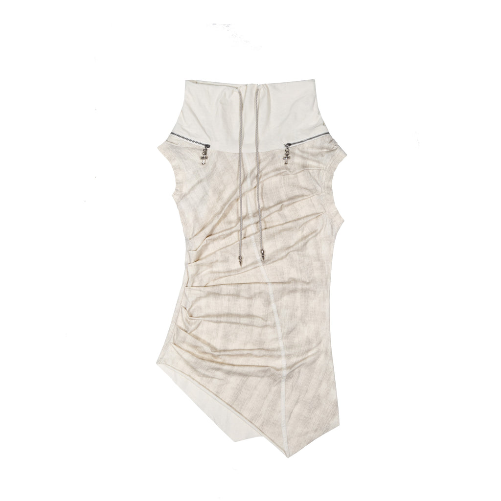 Pleated Asymmetrical Tank Top