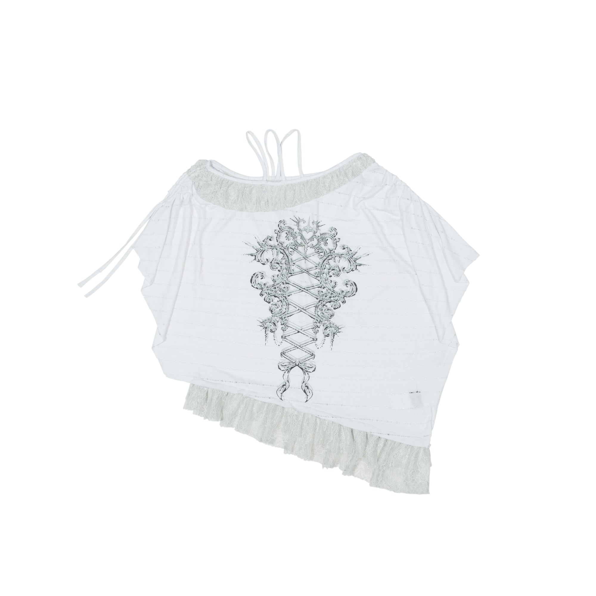 Oversized Batwing Lace T-shirt