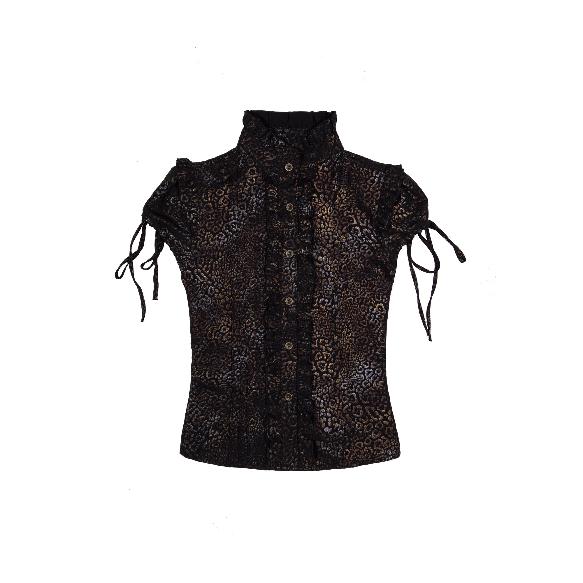 Slim Fit Leopard Print Shirt