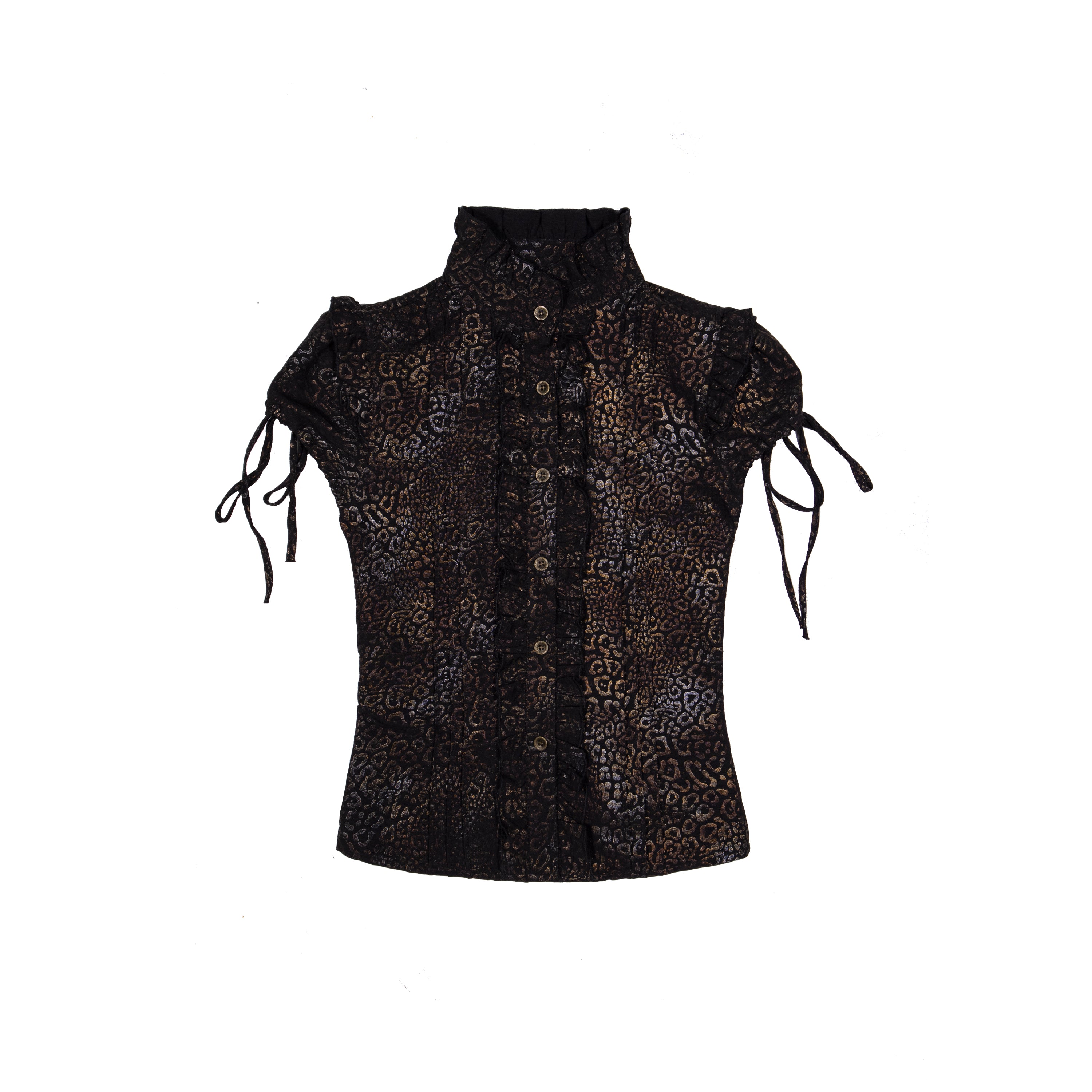 Slim Fit Leopard Print Shirt