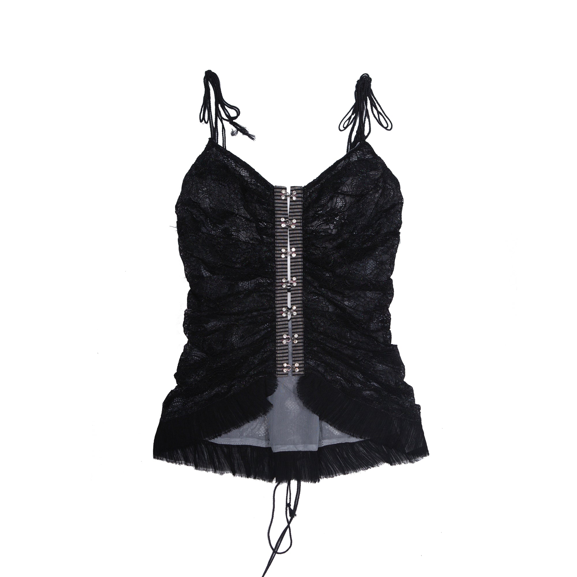 Pleated Lace Camisole