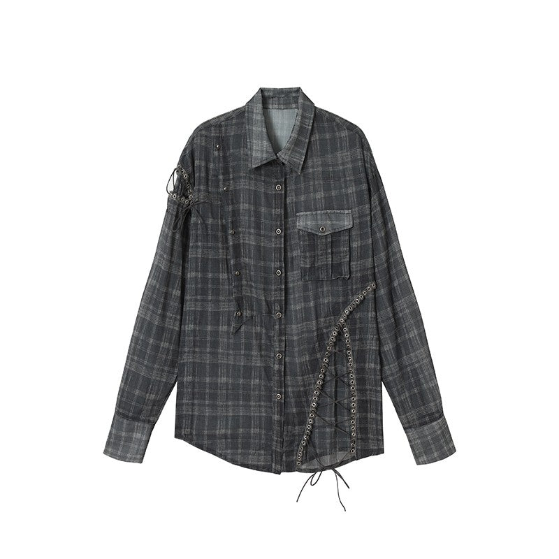 Sheer Chiffon Oversized Sun Protection Shirt