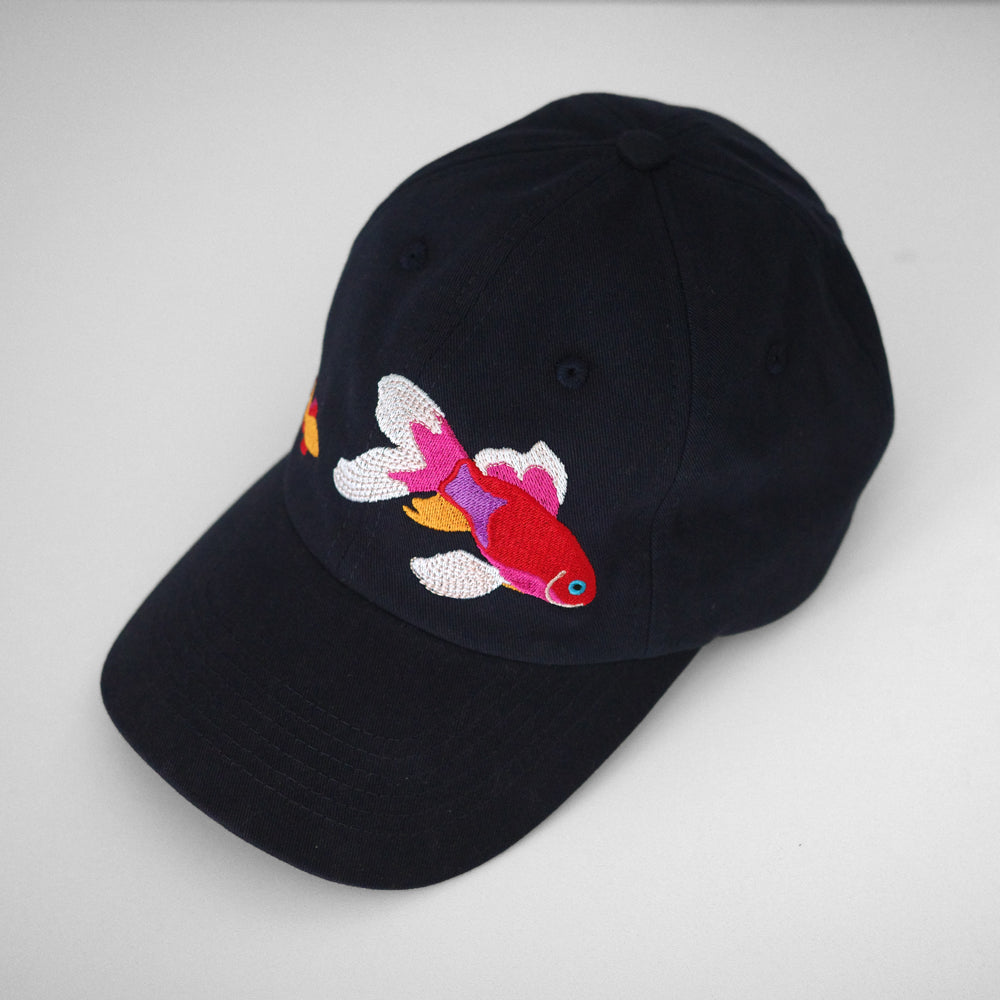 Fleeting Solstice Goldfish Print Baseball Hat