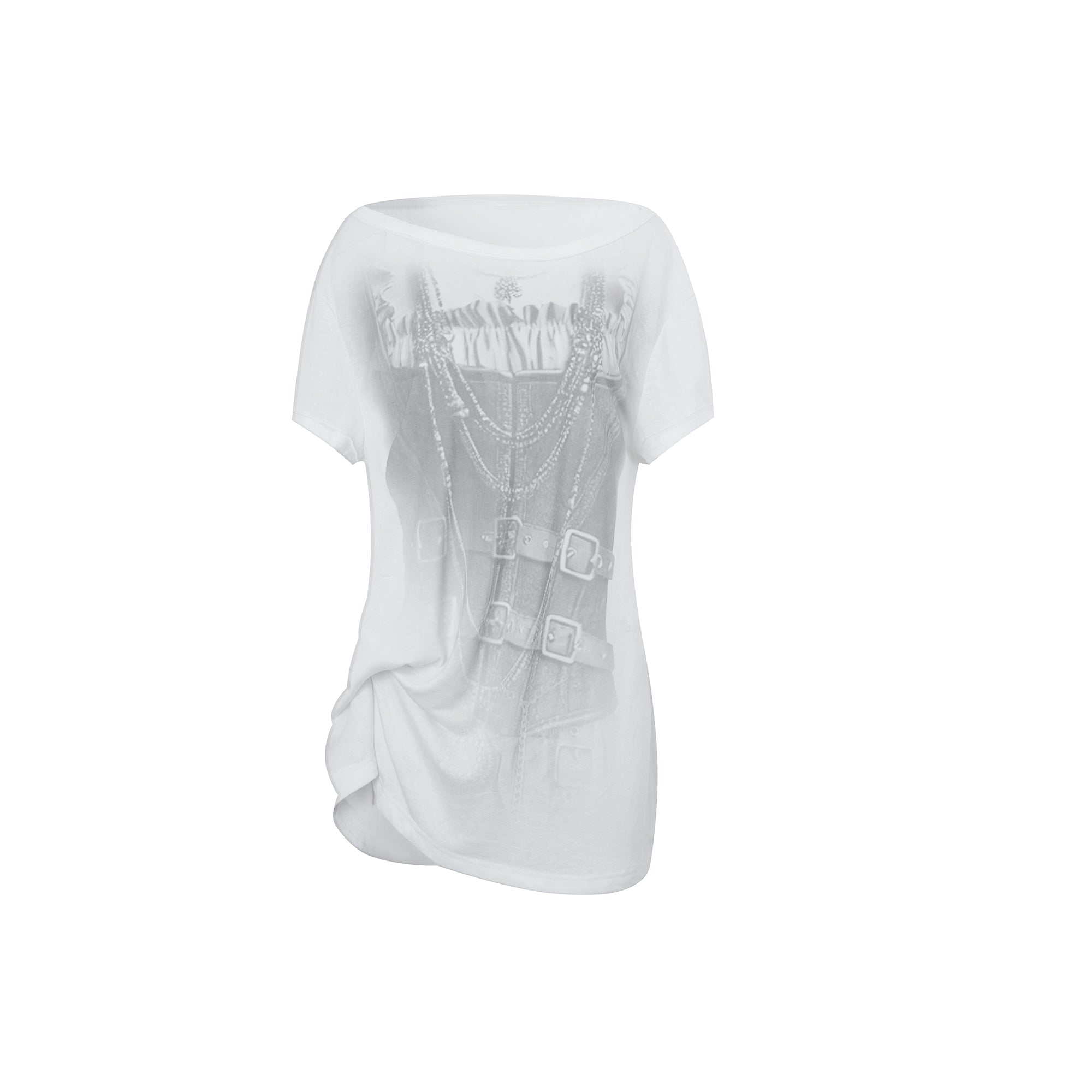 Digital Print Punk Knotted Tee