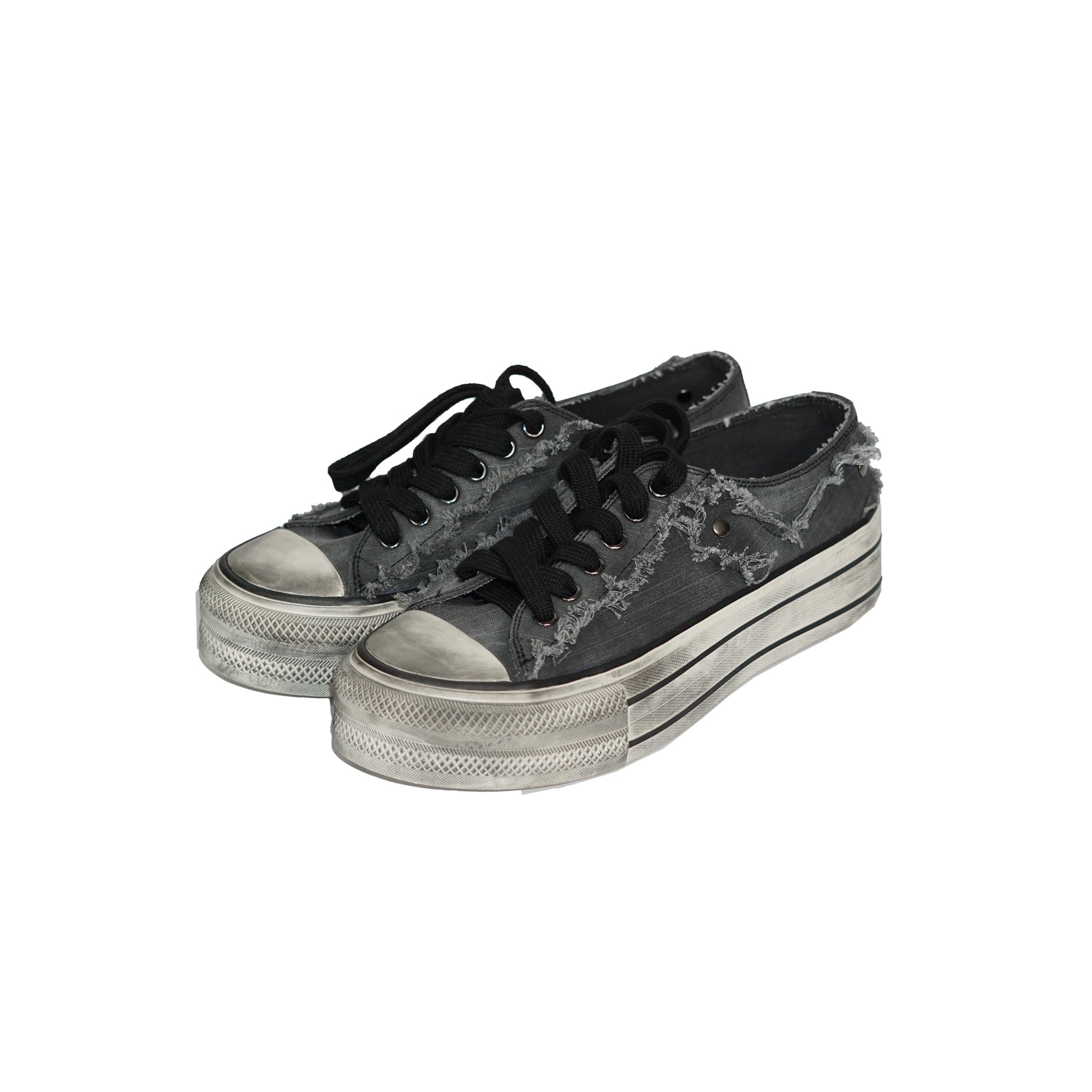 Patchwork Cross Vintage Canvas Sneakers