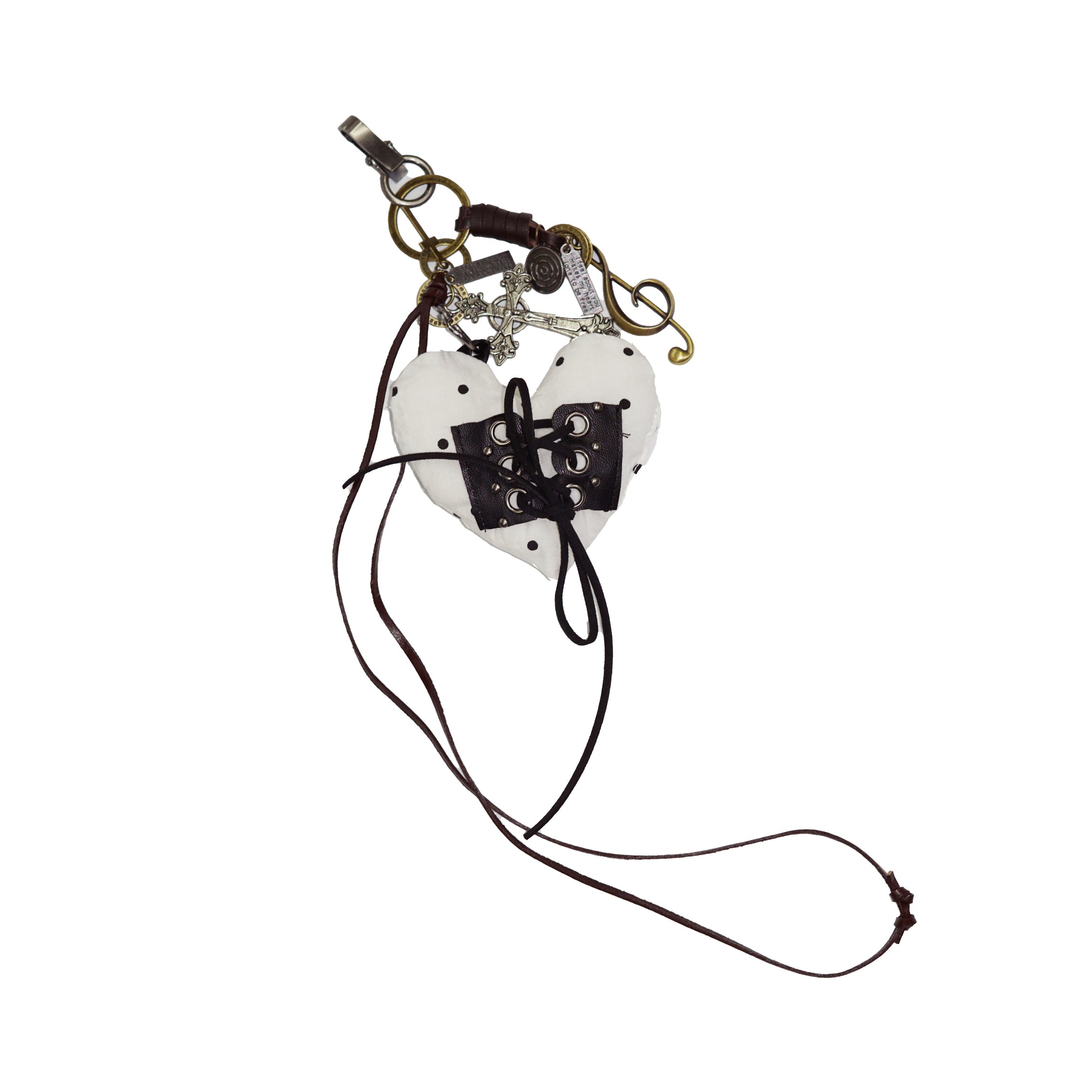 Broken Heart Pendant Necklace Keychain