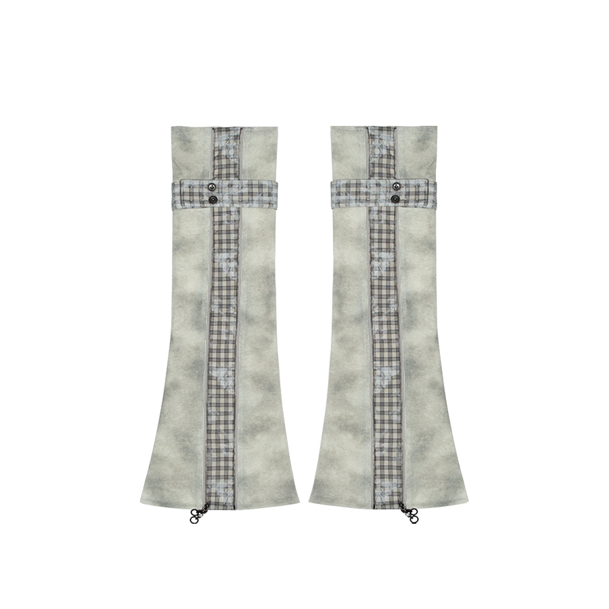 Knit & PU Hybrid Shorts & Leg Warmers