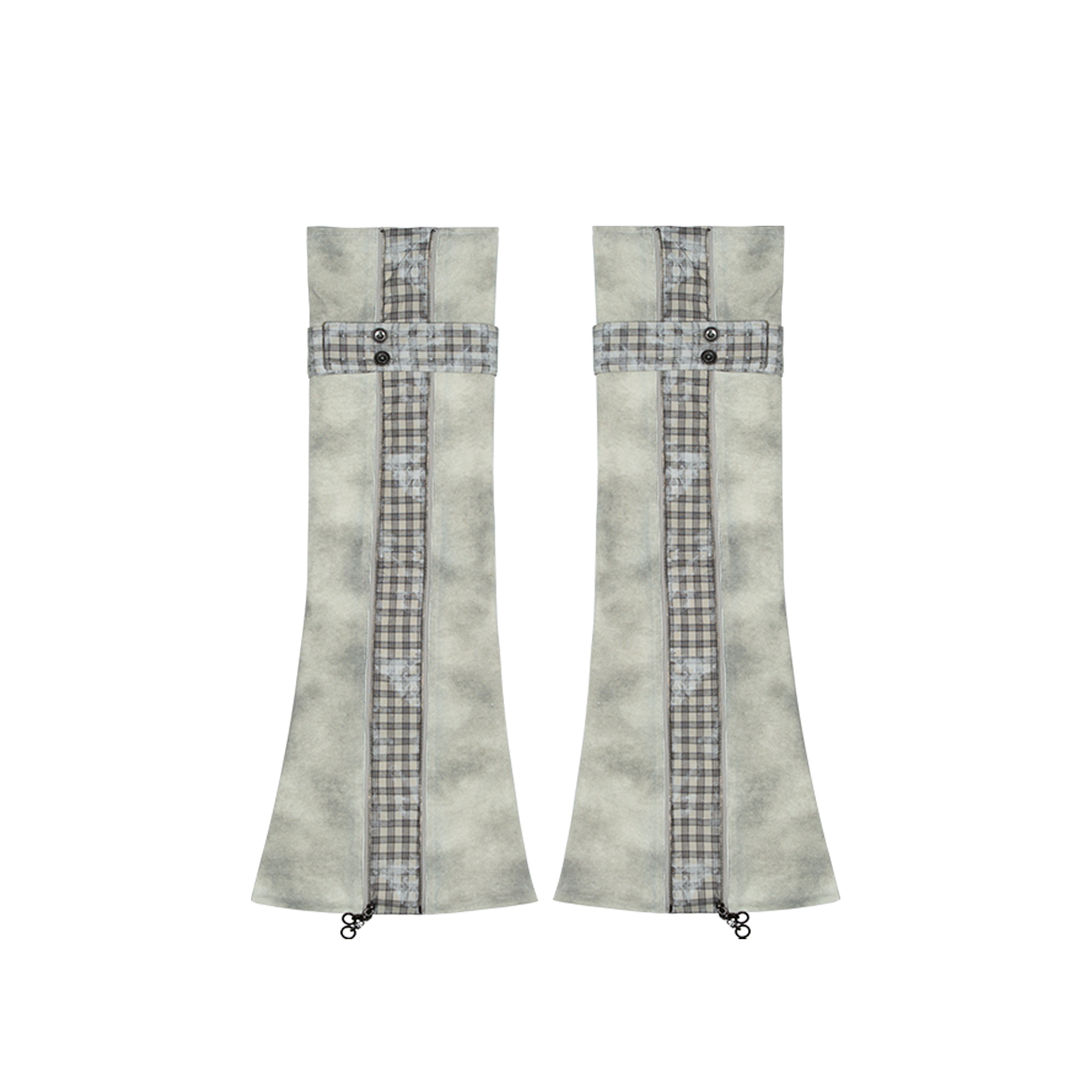 Knit & PU Hybrid Shorts & Leg Warmers