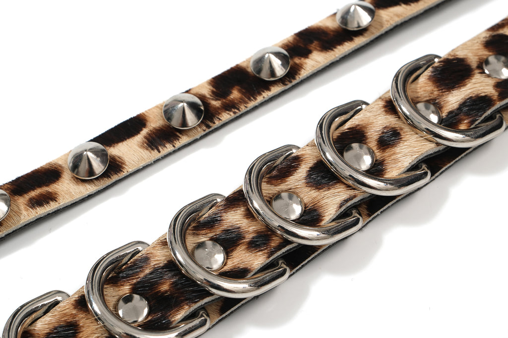 Leopard Print Jewelry Set (Choker + Rings + Bracelets)